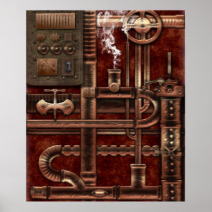 Steampunk-Plakat Poster