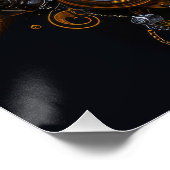 Steampunk-Plakatdesign Poster (Ecke)