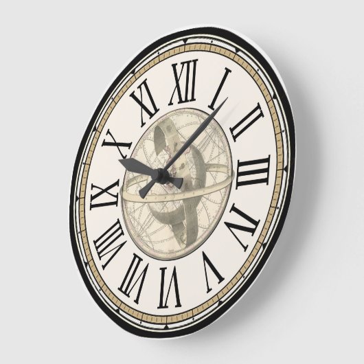 Steampunk-Planetentorbit-Uhr Große Wanduhr (Winkel)