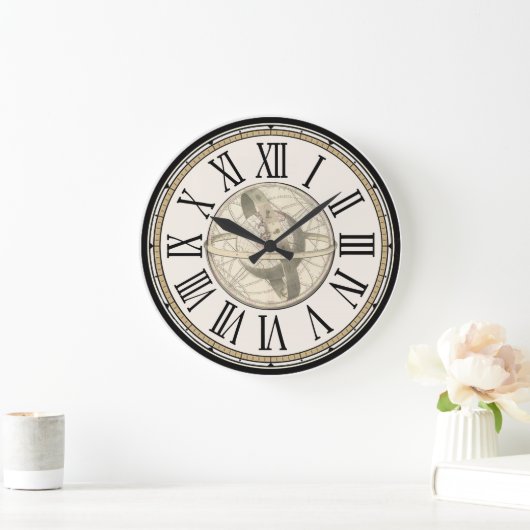 Steampunk-Planetentorbit-Uhr Große Wanduhr (Zuhause)