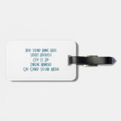 Steampunk Platypus Gepäcktag Gepäckanhänger (Rückseite horizontal)