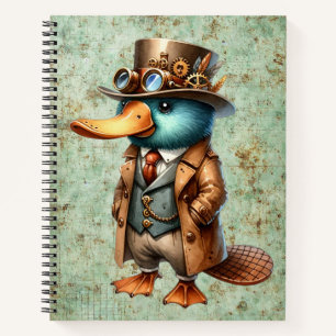 Steampunk Platypus Notizblock