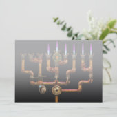 Steampunk - Plumbing - Die Menorah leuchten (Stehend Vorderseite)