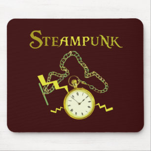 Steampunk Pocketwatch Mousepad