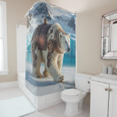 Steampunk Polar Bear Warrior Duschvorhang (Beispiel)