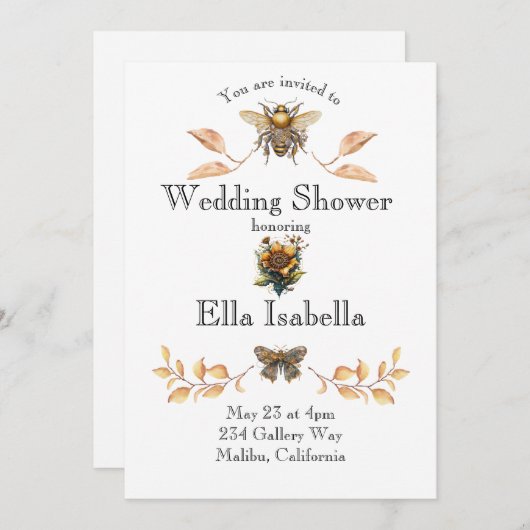 Steampunk Polterabend Einladung (Vorne/Hinten)