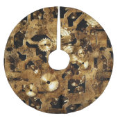 Steampunk Polyester Weihnachtsbaumdecke (Vorderseite)