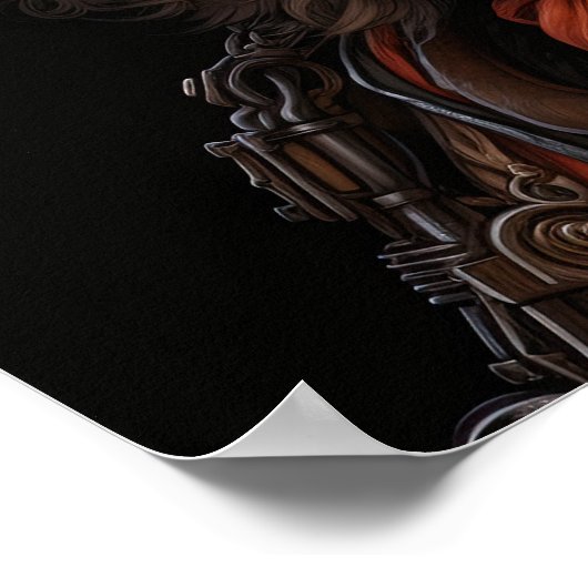 STEAMPUNK POODLE POSTER (Ecke)