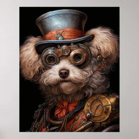 STEAMPUNK POODLE POSTER (Vorne)