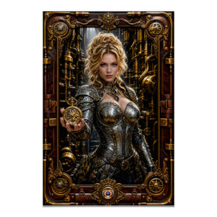 Steampunk-Porträt von Ottilie Von Zale Poster