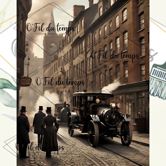 Steampunk Post Apocalyptic Cities Schnitt v11 Seidenpapier