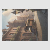 Steampunk Post Apocalyptic Cities Schnitt v4 Seidenpapier (Vorderseite)