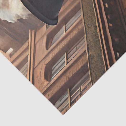 Steampunk Post Apocalyptic Cities Schnitt v5 Seidenpapier (Detail)