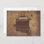 Steampunk Postcard Postkarte (Vorne/Hinten)