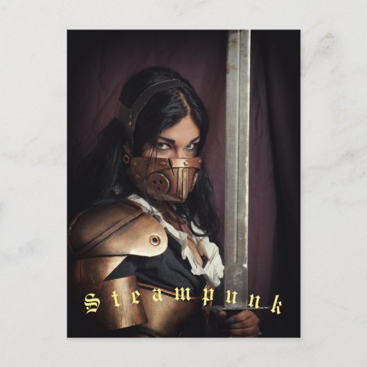 Steampunk Postcard Postkarte (Vorderseite)