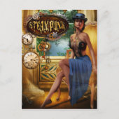 Steampunk Postcard Postkarte (Vorderseite)
