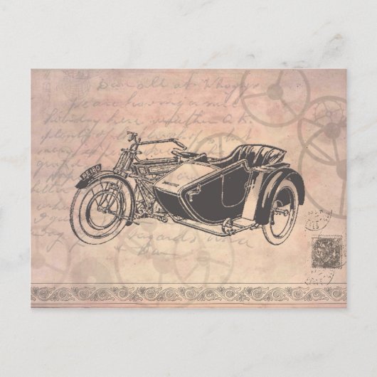 Steampunk Postcard Postkarte (Vorderseite)