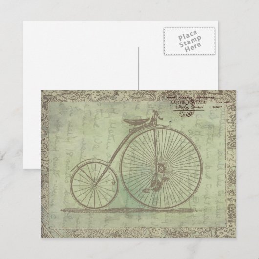 Steampunk Postcard Postkarte (Vorne/Hinten)