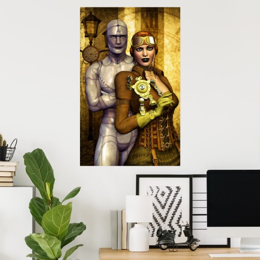 Steampunk Poster (Heimbüro)