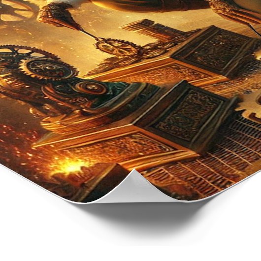 Steampunk Poster 10, The Gears & Grace Engineer (Ecke)