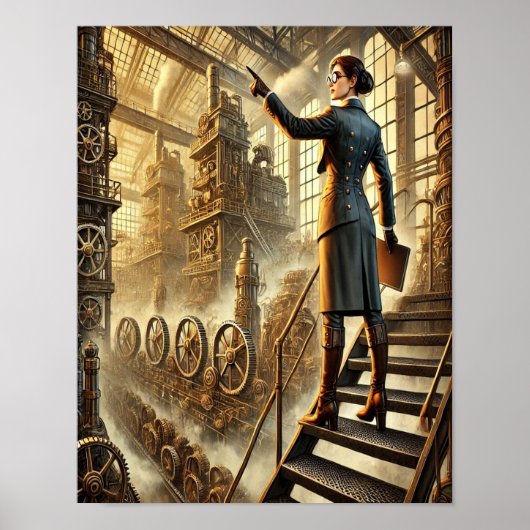 Steampunk Poster 13, The Factory Forewoman (Vorne)