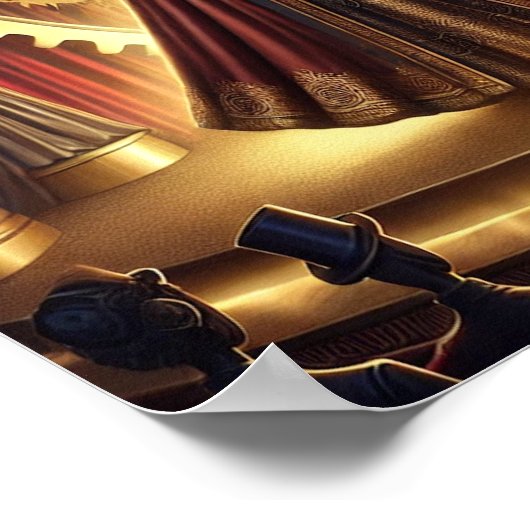 Steampunk Poster 17, The Automaton Illusionist (Ecke)