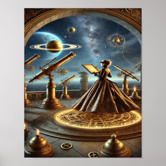 Steampunk Poster 27, The Ether-Powered Astronomer (Vorne)