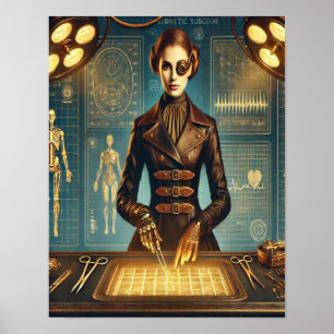 Steampunk Poster 28, Der Cybernetikchirurg