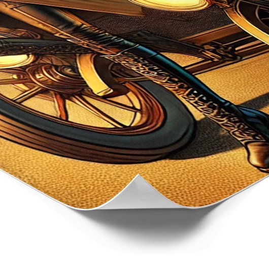 Steampunk Poster 30, Langlaufloipe (Ecke)