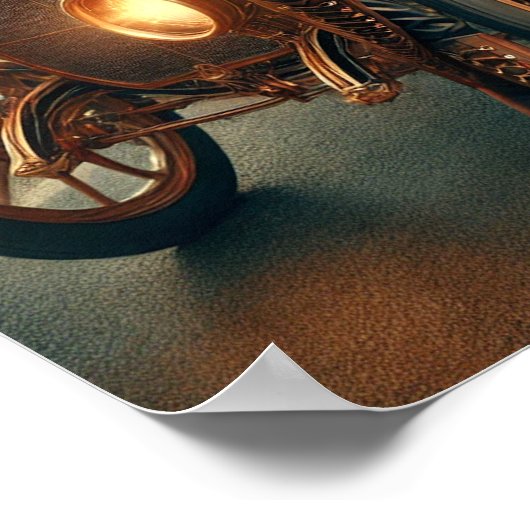 Steampunk Poster 40, Langlaufloipe Auto Chaufffer (Ecke)