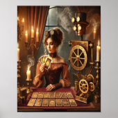 Steampunk Poster 46, The Clockwork Tarot Reader (Vorne)