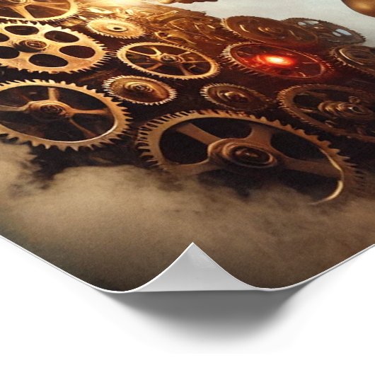 Steampunk Poster 56 The Clockwork Saboteur (Ecke)