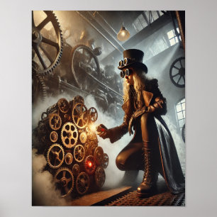 Steampunk Poster 56 The Clockwork Saboteur
