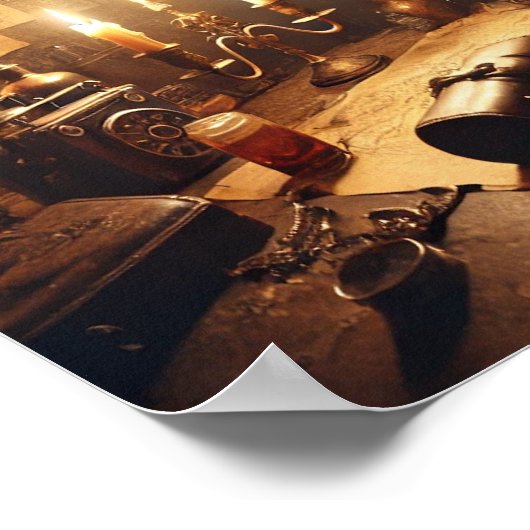 Steampunk Poster 58 Der Covert Resistance Courier (Ecke)