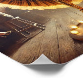 Steampunk Poster 61 Der Uhrwerk-Salon-Tänzer (Ecke)