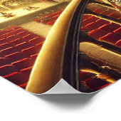 Steampunk Poster 6, Mechanischer Opernpatron (Ecke)