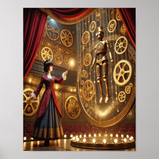 Steampunk Poster 72 Der Automaton Illusionist (Vorne)