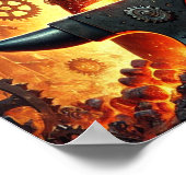 Steampunk Poster 9, Die Dampfschmiede (Ecke)