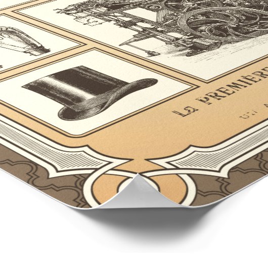 Steampunk-Poster Poster (Ecke)