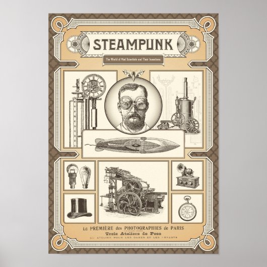 Steampunk-Poster Poster (Vorne)