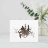 Steampunk Postkarte (Stehend Vorderseite)