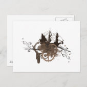 Steampunk Postkarte (Vorne/Hinten)