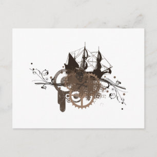 Steampunk Postkarte