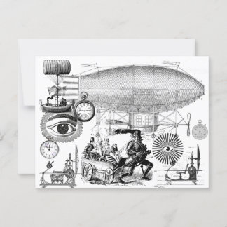 Steampunk Postkarte