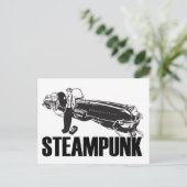 Steampunk Postkarte (Stehend Vorderseite)
