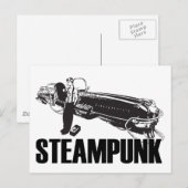 Steampunk Postkarte (Vorne/Hinten)
