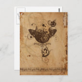 Steampunk Postkarte (Vorne/Hinten)