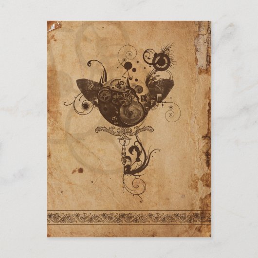 Steampunk Postkarte (Vorderseite)