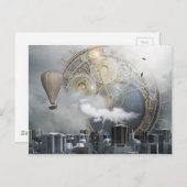 Steampunk Postkarte (Vorne/Hinten)