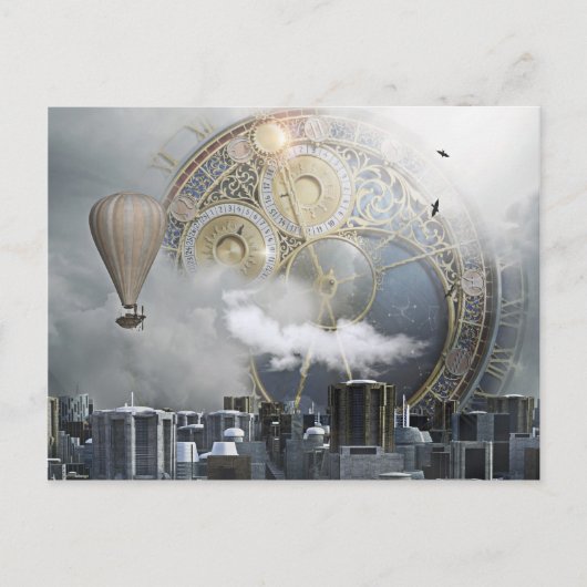 Steampunk Postkarte (Vorderseite)